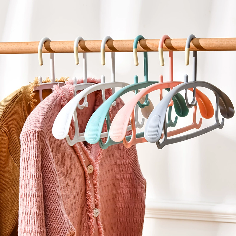 Широкие плечи противоскользящие вешалки для домашнего использования без следов сушильные шкафы для балкона сушат одежду анти-острые угловые пластиковые вешалки