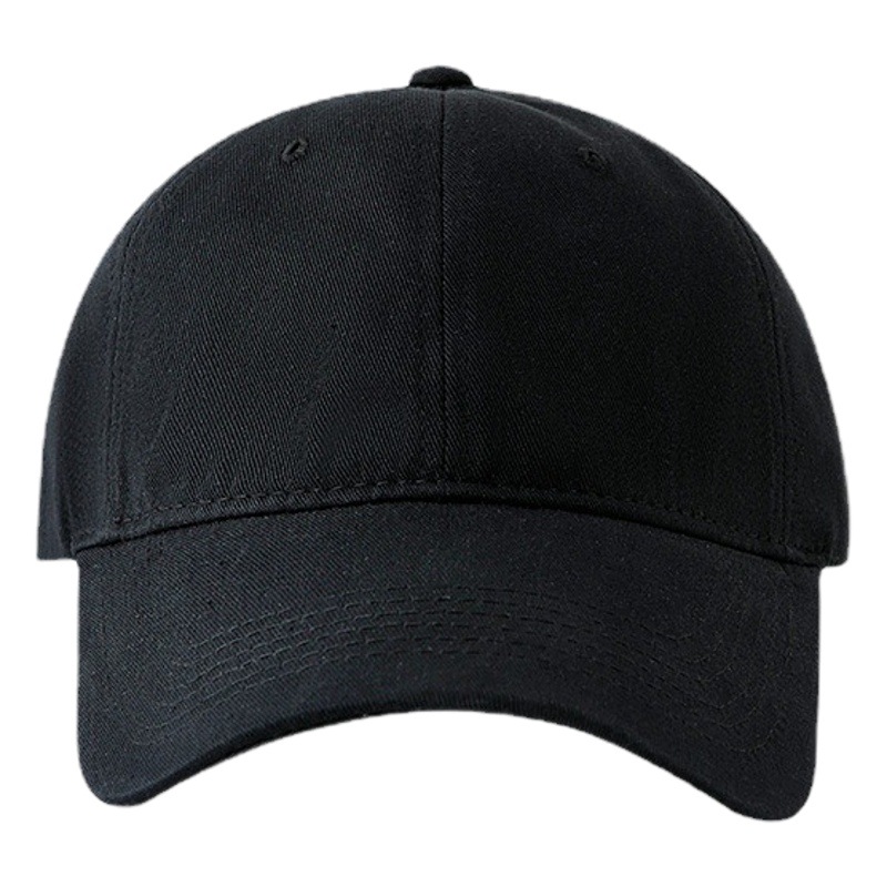 Gorra de Béisbol de Color Sólido con Logotipo Bordado, Gorra Lisa de Algodón Puro de Alta Calidad para Mujer, Gorra de Primavera y Otoño con Visera