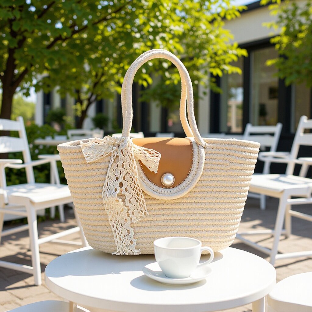 새로운 밀짚 가방, 휴가용 배낭, 패셔너블하고 다재다능한 원 숄더 대용량 토트 여행용 비치 버킷 백