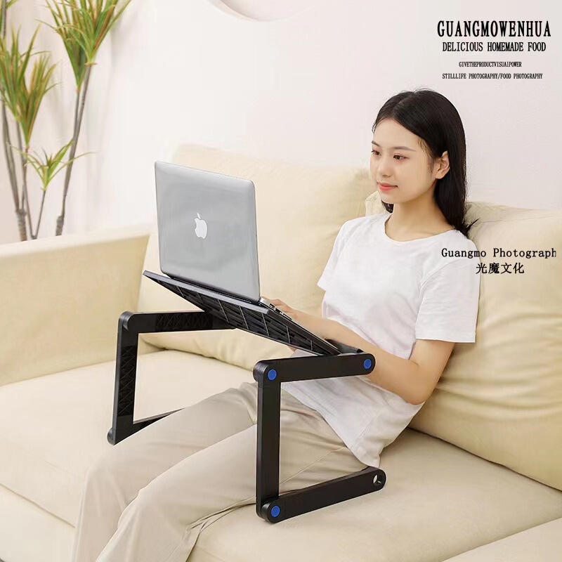 Laptop Stand foldable lifting desktop elevated bracket keyboard storage shelf multifunctional lazy rack