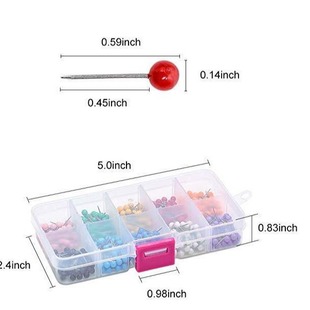 Color pin 10 color earth pin fishing gear stainless steel pin 500 box pin