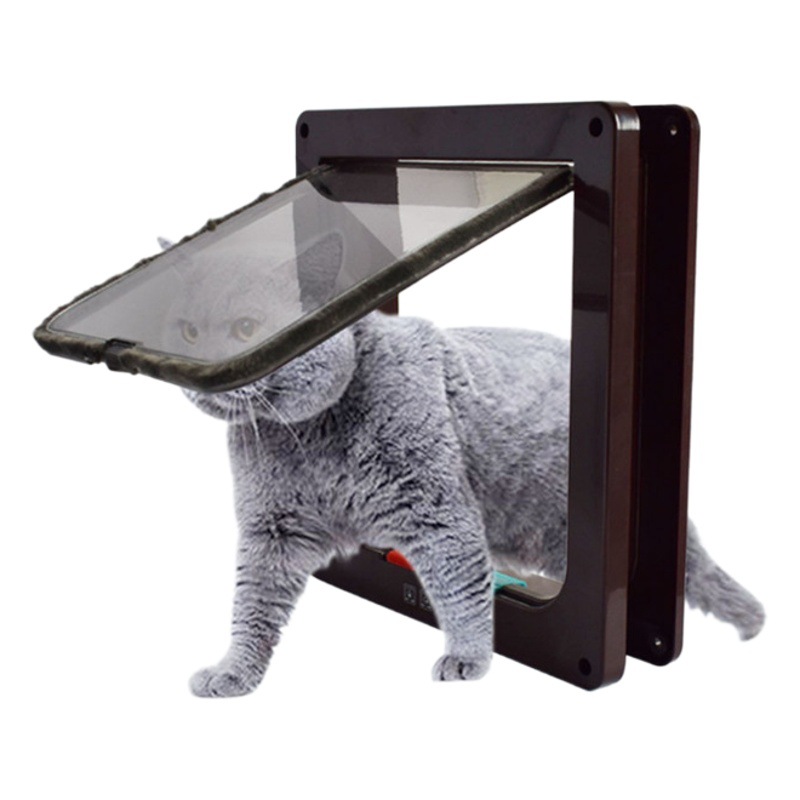 Gran Puerta de mascota al por mayor Puerta de perro Puerta de gato Puerta de plástico Instalación de agujero puerta de madera Puerta de Hierro puerta de vidrio