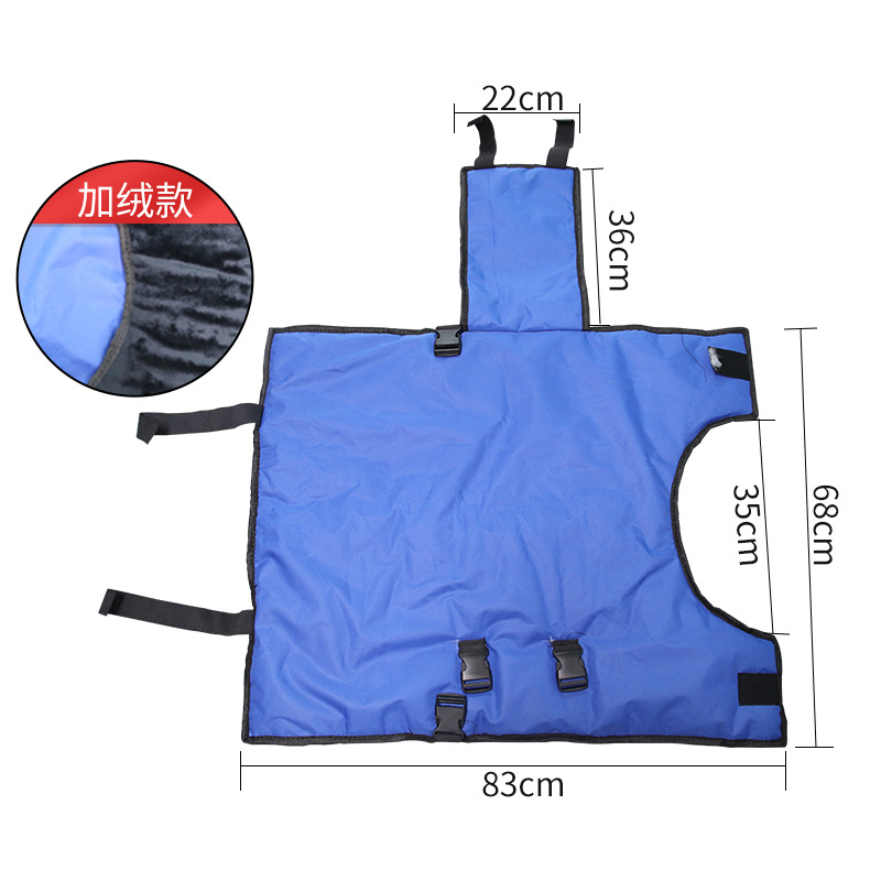 Chaleco para pantorrillas con forro polar grueso, impermeable, ropa cálida para pantorrillas de gran tamaño, ropa cortavientos, chaqueta exterior para pantorrillas a prueba de frío.