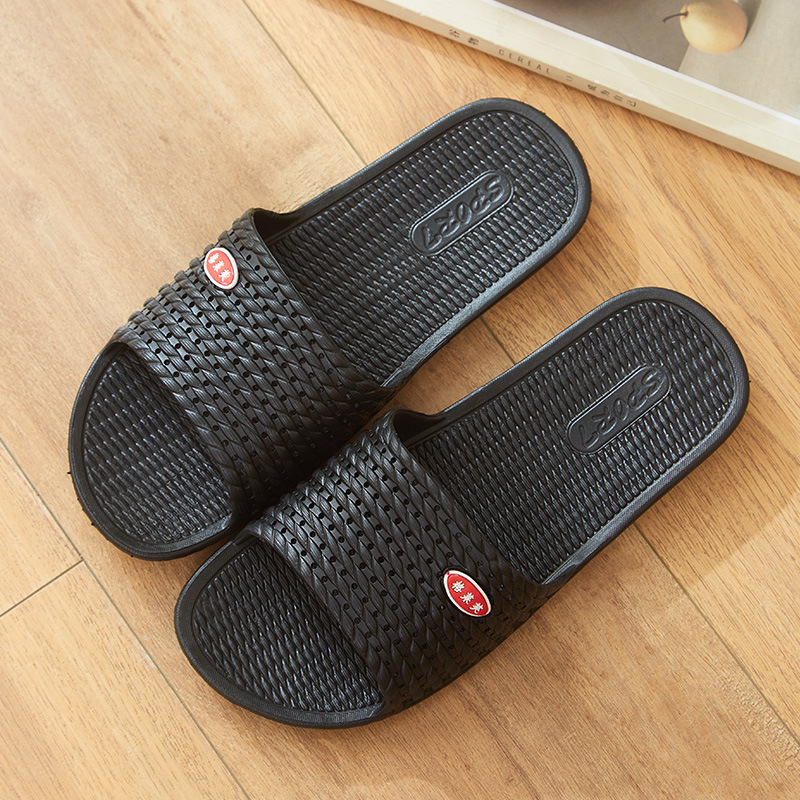 Simple Slippers Summer Home Bathroom Soft Bottom Sandals Plastic Men And Women Couple Plastic Slipper Hotel Slippers