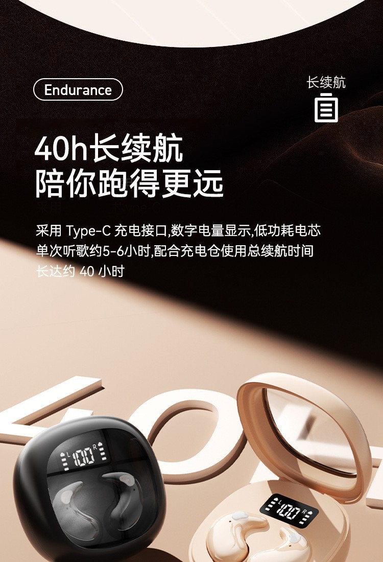 Cross-Border Earphones 2025 New Model Berlin Sound In-Ear Bluetooth Earphones Comfortable Long-Wearing Invisible Mini Earphones