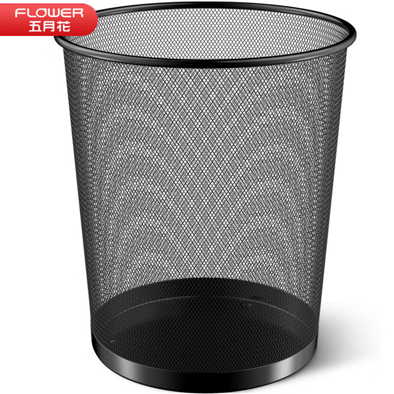 Mayflower Metal Wire Trash Can for Kitchen, Bathroom, Bedroom, Home, Office Cleaning, Waste Paper Basket for Home Use