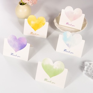 Ins Style Heart Stereo Greeting Card Chinese Valentine's Day Christmas Card Holiday Blessing Flower Shop Flower Message Card