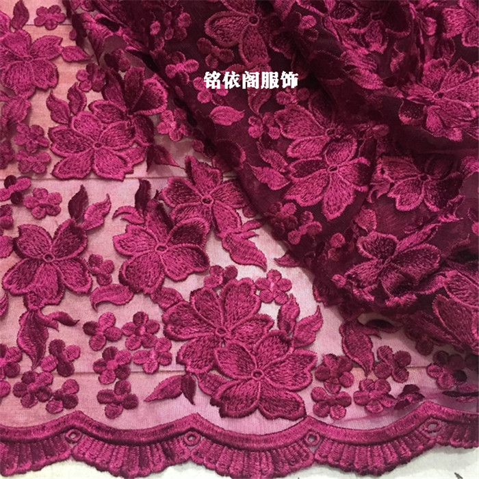 new pattern Water soluble Lace Jacobs Embroidery Flower cloth cheongsam full dress Hanfu Stage clothes Dress Fabric