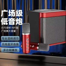 YS203 K歌音响卡拉OK套装无线蓝牙 双麦克风音箱话筒一体机