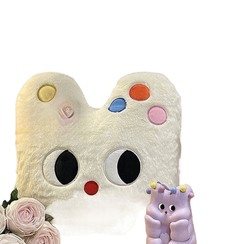 風ミルクパフ猫枕ぬいぐるみかわいいピンクの花ソファ寝室の枕誕生日|undefined