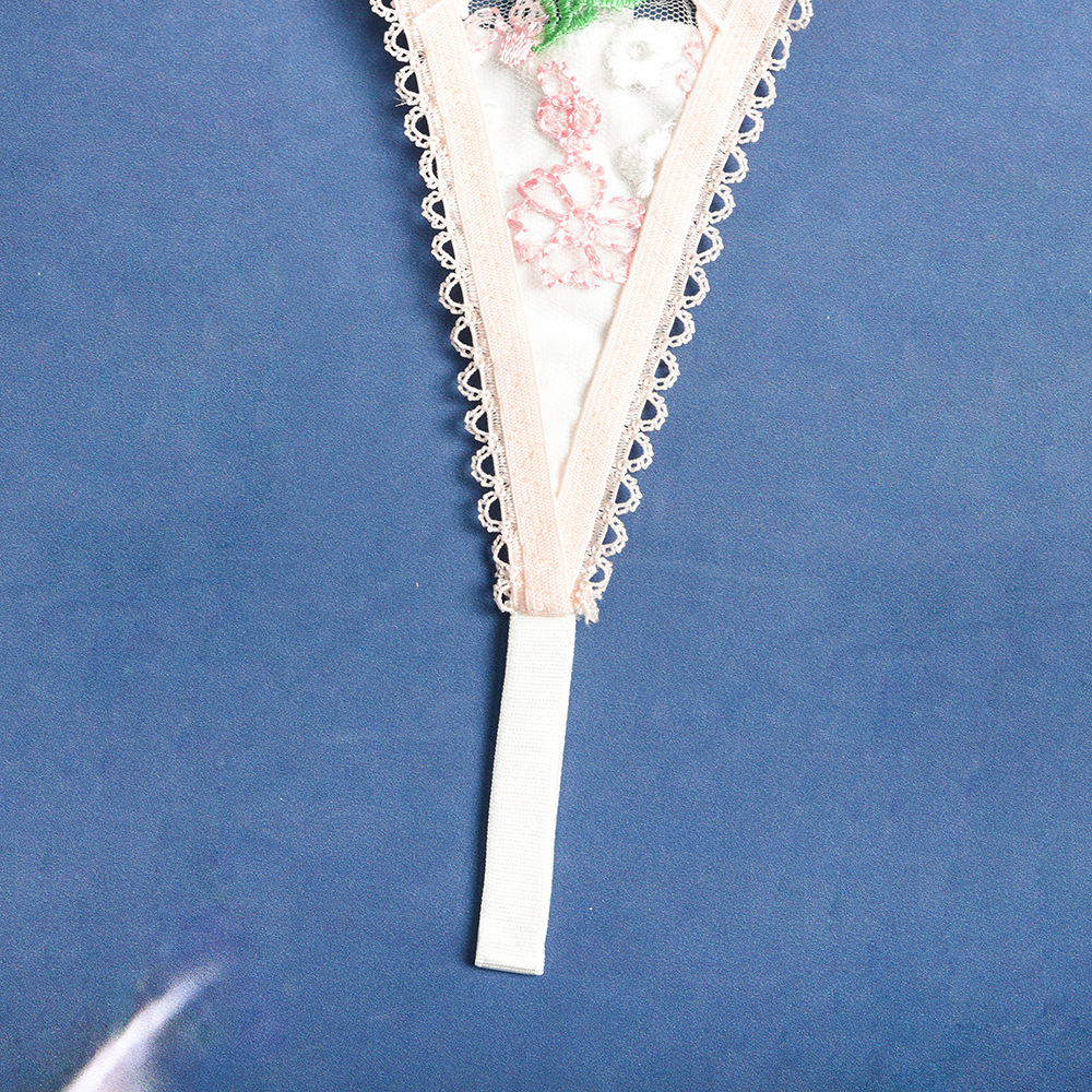 3pcs Embroidered Flowers Bulk Lingerie-10