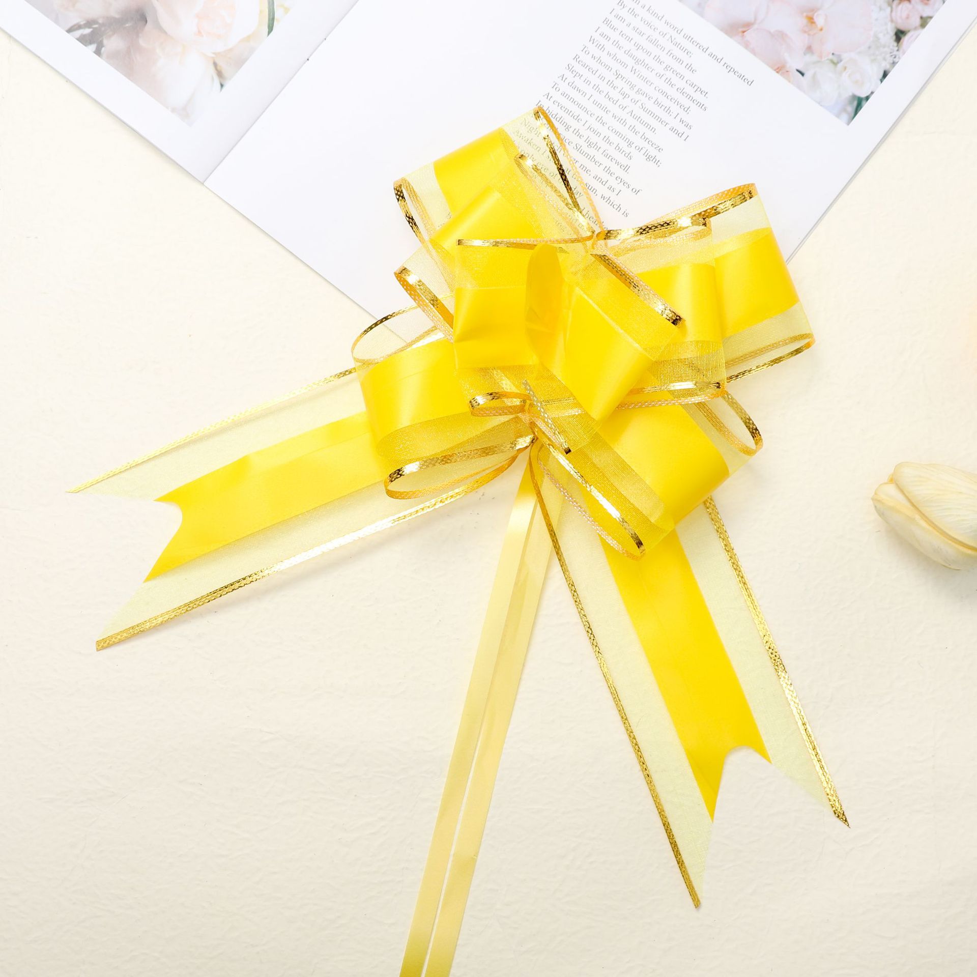 Transfronteriza regalo coche mango arco guirnalda grande 70 borde dorado tinta nieve hilo guirnalda boda decoración de la habitación cinta