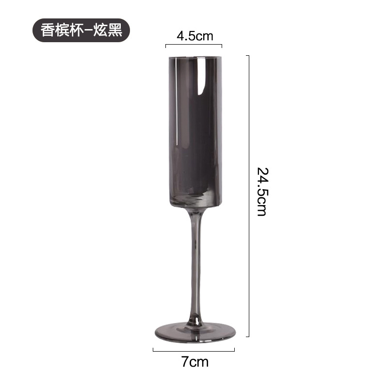 Bar VIP exclusiva copa de vino Luz de lujo de gama alta VIP vino conjunto blanco copa de vino cóctel copa de vino tinto traje de copa de vino