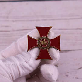 圣殿骑士团胸针十字徽章