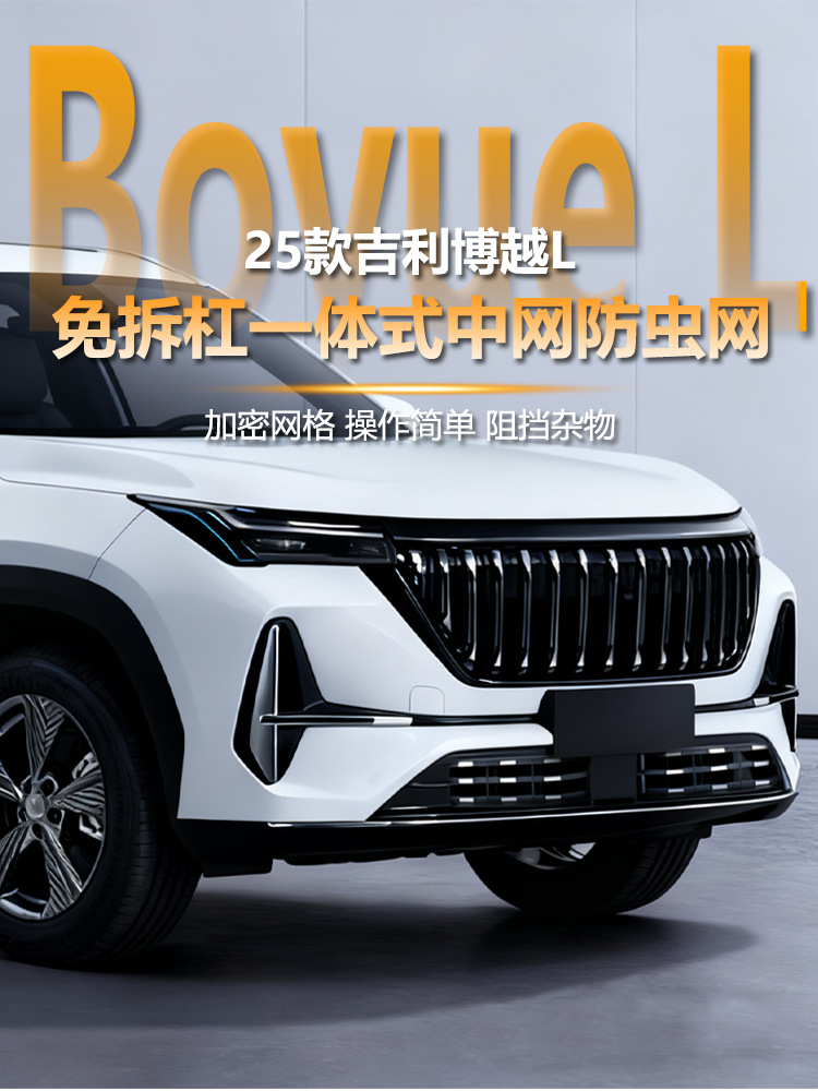 Suitable for Geely Boyue L Insect-Proof Net Front Face Water Tank Snap-On Protective Cover Insect-Proof Modification Accessories