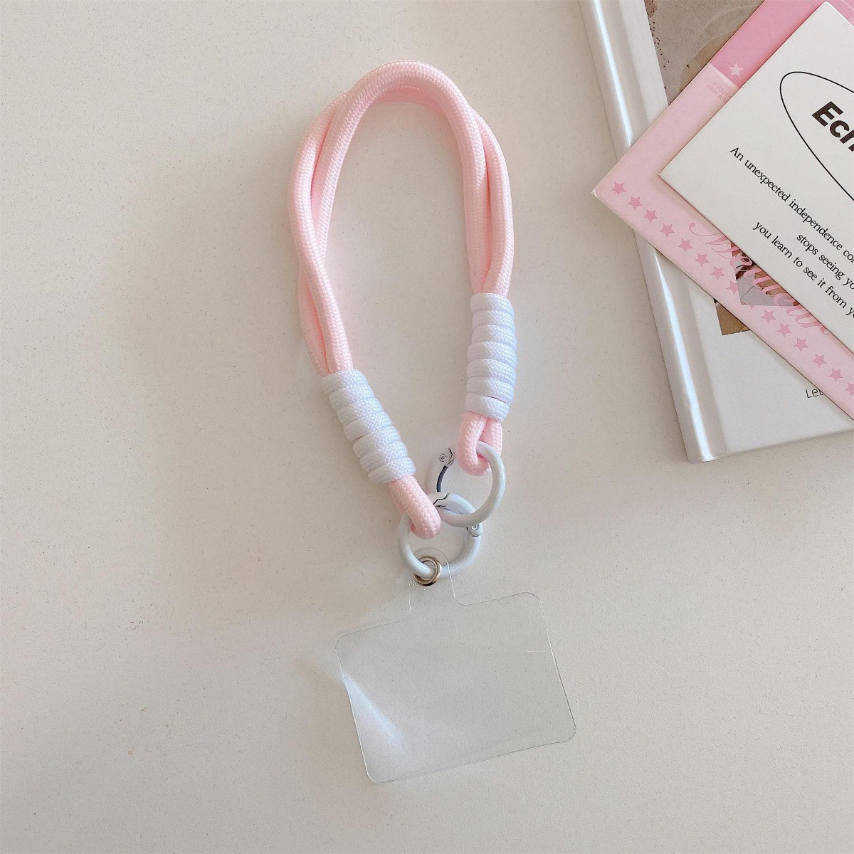 InsFeng nuevo tipo de colgante de color simple a prueba de pérdida de cuerdas de muñeca llaveras cuerdas tejidas a mano doble hebilla cuerdas de mano