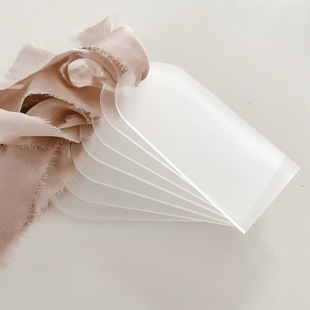 New blank acrylic arch ribbon wedding DIY seat label party business card reserved seat logo