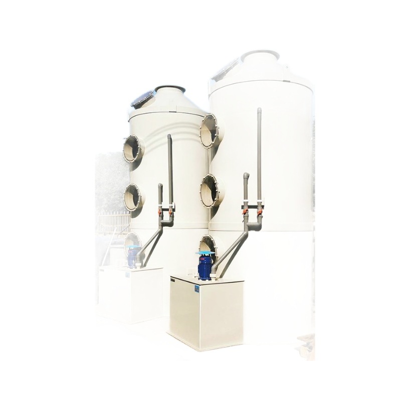 dispositivo de eliminación de fibra de vidrio pulverización torre de purificación de alta eficiencia dispositivo de tratamiento de gases de escape