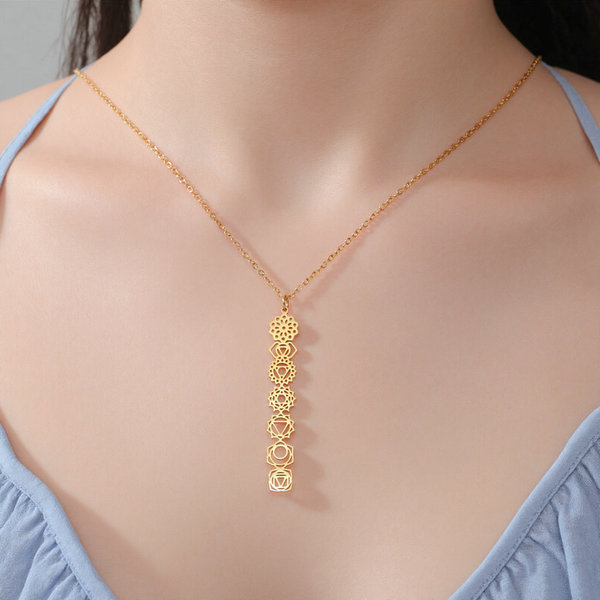Necklace stainless steel for yoga