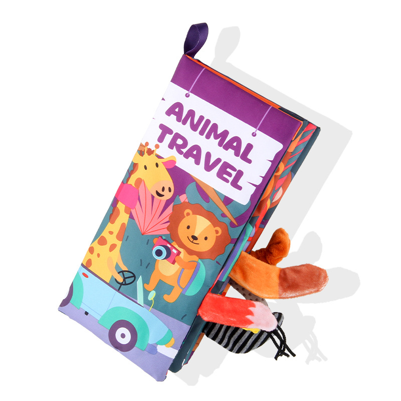 Libro de tela de mano del bebé con sonido no se puede arrancar del libro de tela chino e inglés del bebé juguetes educativos de educación temprana exportación transfronteriza image 9
