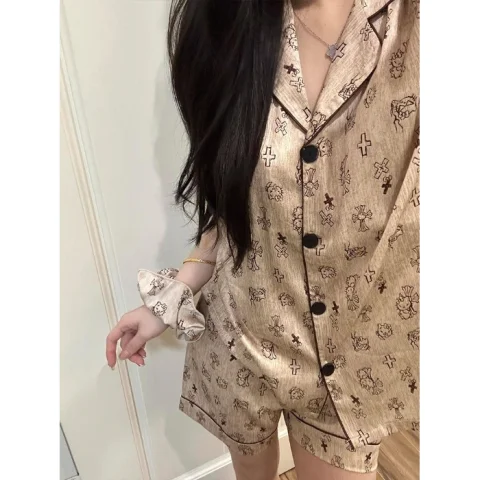 샴페인 컬러 [반팔+반바지] 머리띠 없음