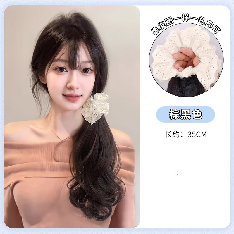 Peruca de trenza, cola de caballo