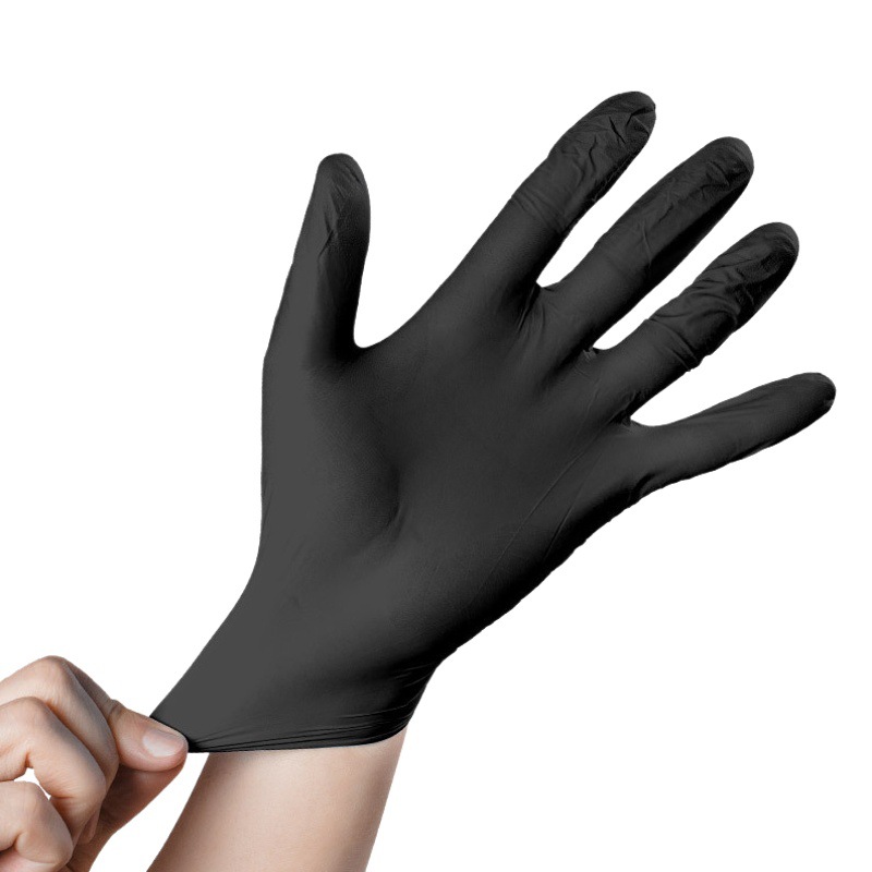 Yingke negro guantes de nitrilo hogar al por mayor espesado goma lavavajillas cocina durable nitrilo desechables en caja