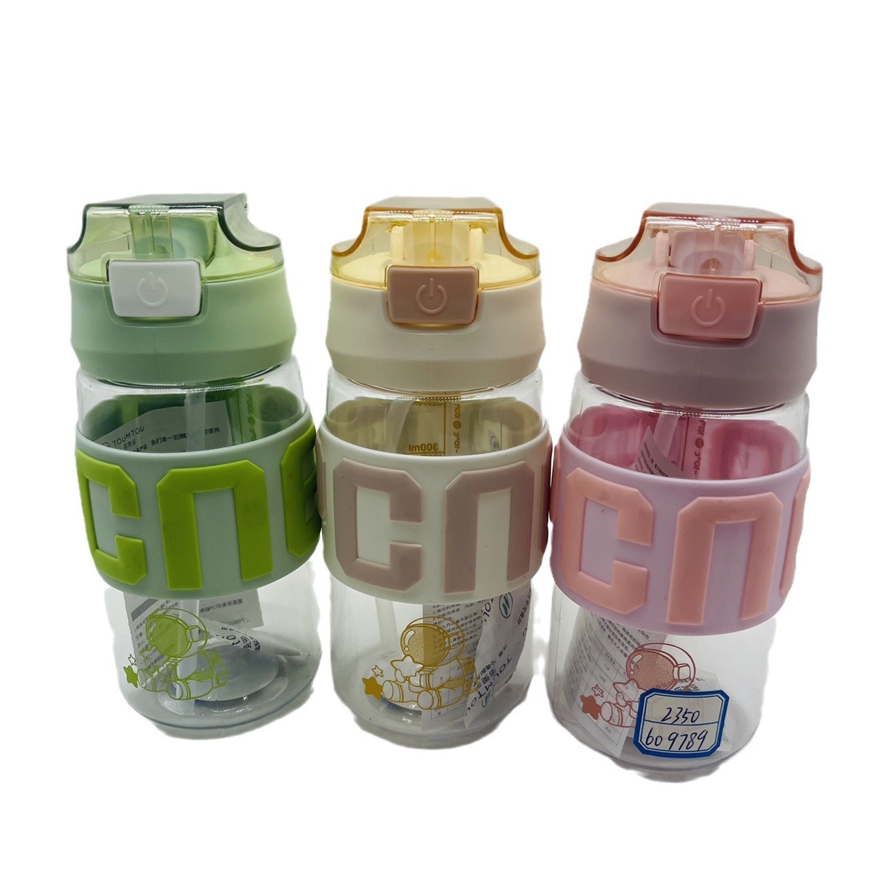 Dometo 2024 nueva taza deportiva 650ml taza de paja de plástico estudiantes taza portátil hervidor de agua al aire libre al por mayor