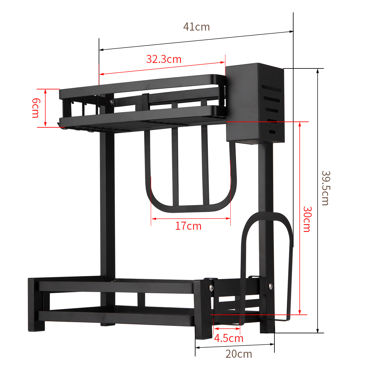 Ou runzhe condimento de almacenamiento de cocina estante de acero inoxidable condimento multifuncional tabla de cortar vajilla estante de almacenamiento de múltiples capas