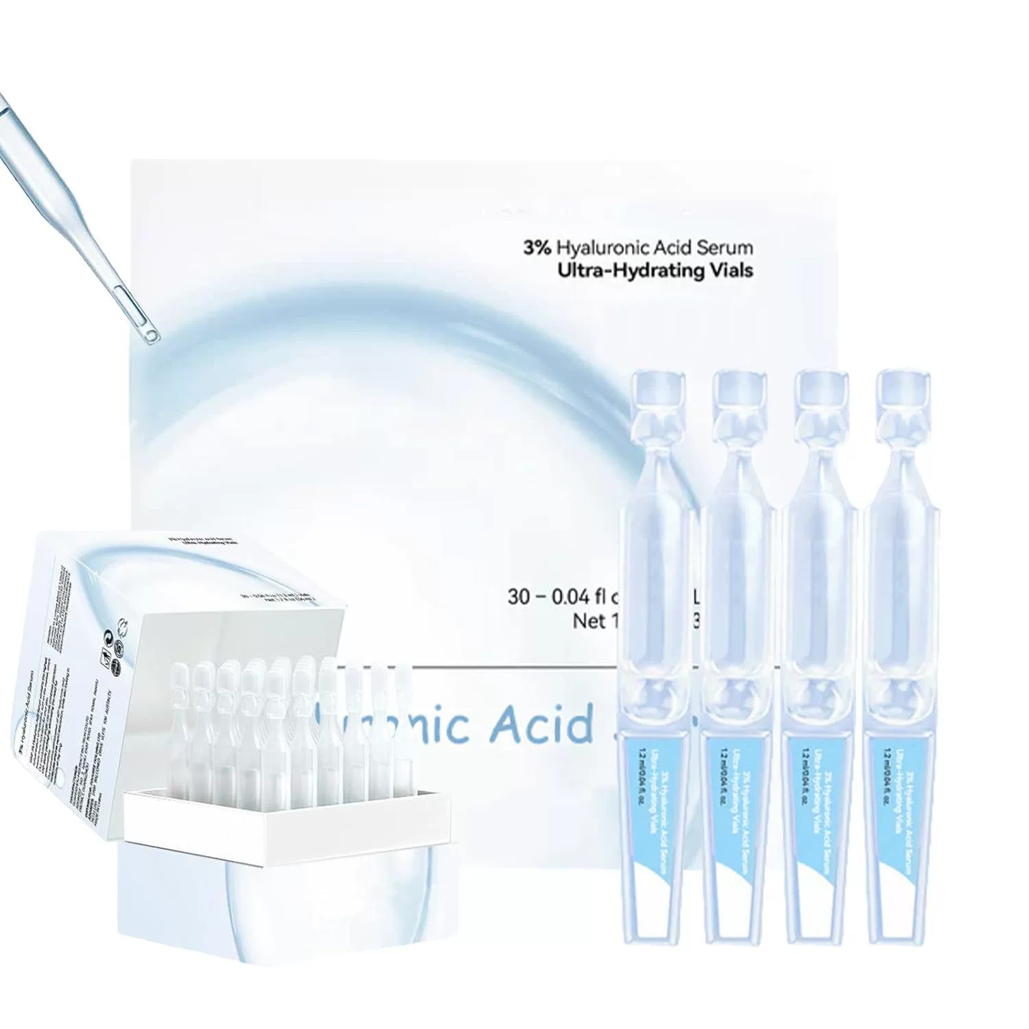 Сыворотка с 3% гиалуроновой кислоты WNP ультраувлажнение флаконы сущность