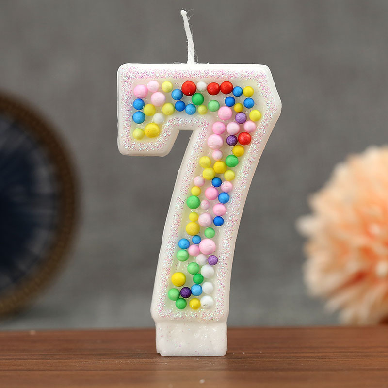 Velas de cumpleaños numéricas 0-9 con diseño de bolas, para Temu, Amazon, AliExpress – Mayorista de Yiwu