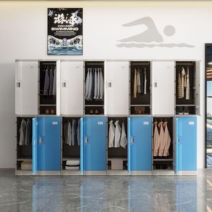 Abs Plastic Bathroom Locker Dormitory Bathhouse Gym Swimming Pool Water Park Locker Student Bag Cabinet