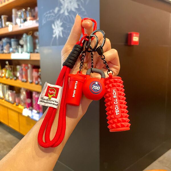 Creative sports keychain for yoga from foam for gym