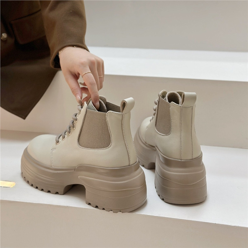 Dames laarzen met plateau van echt leer voor de winter_voghion.com