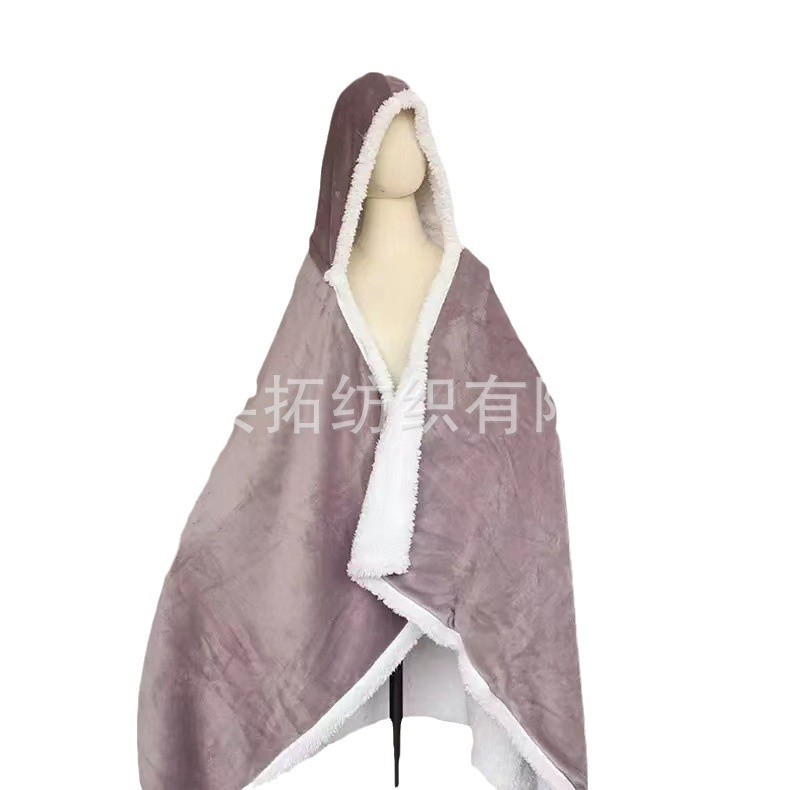 (Cross-border trading), flannel velvet hoody for home use, cloak, duvet, custom-made 5