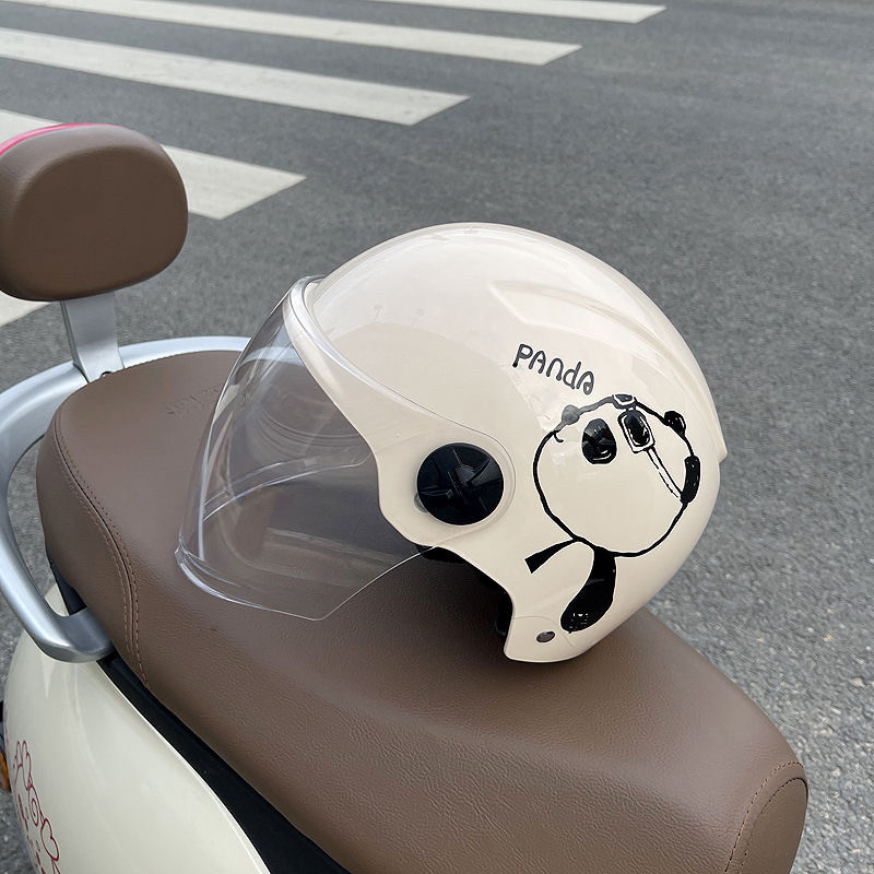 Newly certified motorcycle and electric vehicle safety helmet, unisex, summer sun protection, lightweight half helmet, safe for all seasons