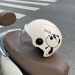 Newly certified motorcycle and electric vehicle safety helmet, unisex, summer sun protection, lightweight half helmet, safe for all seasons