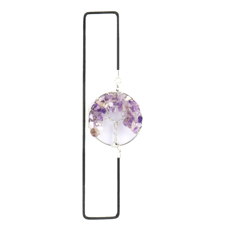 20g Weight Bookmark Stationery Type 1 Piece Quantity Learning, School Occasion Filament, gravel, Copper Wire Material Life Tree Pattern Retro style 1 Piece Life Tree Learning School Filament Gravel Copper Wire Retro Bookmark 11