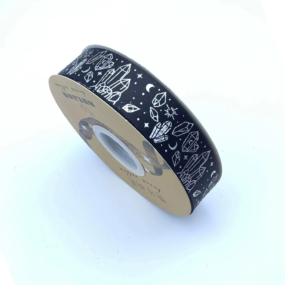 Nuevo soporte de barra de cinta hecha a mano DIY láser plata cristal mineral cinta arco joyería caja de regalo lote de embalaje