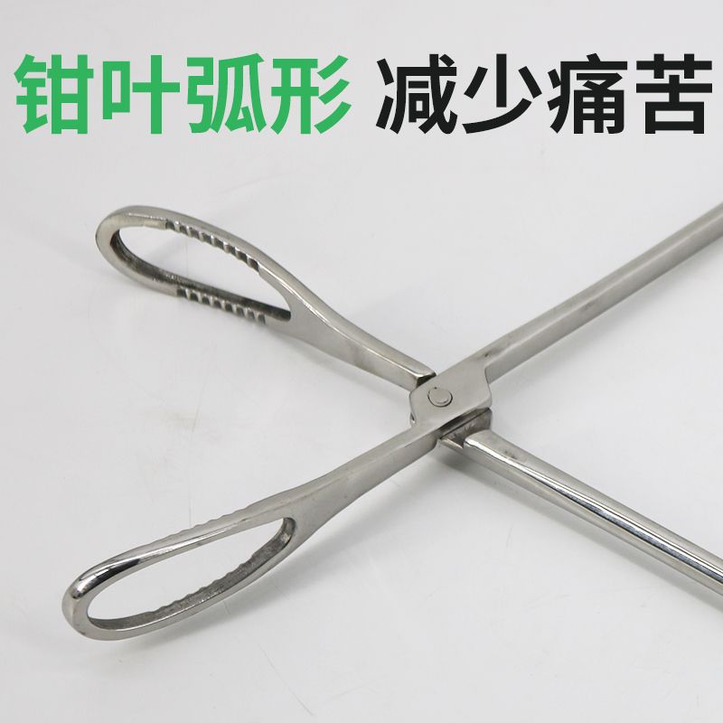Veterinaria de metal de acero inoxidable pinzas de ayuda al parto abrazadera de ayuda al parto dystopía pinzas de ayuda al parto equipo de ayuda al parto de la granja