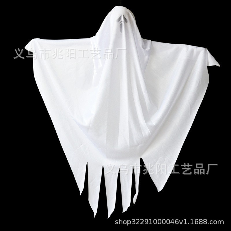 Halloween luminoso fantasma blanco colgando fantasma horror decoración puerta colgante casa embrujada escapar escena diseño Accesorios