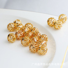 14K����ɫ��ʯ�U���� �ֹ�diy12mmͨ�׸��� �朵���ɢ�����