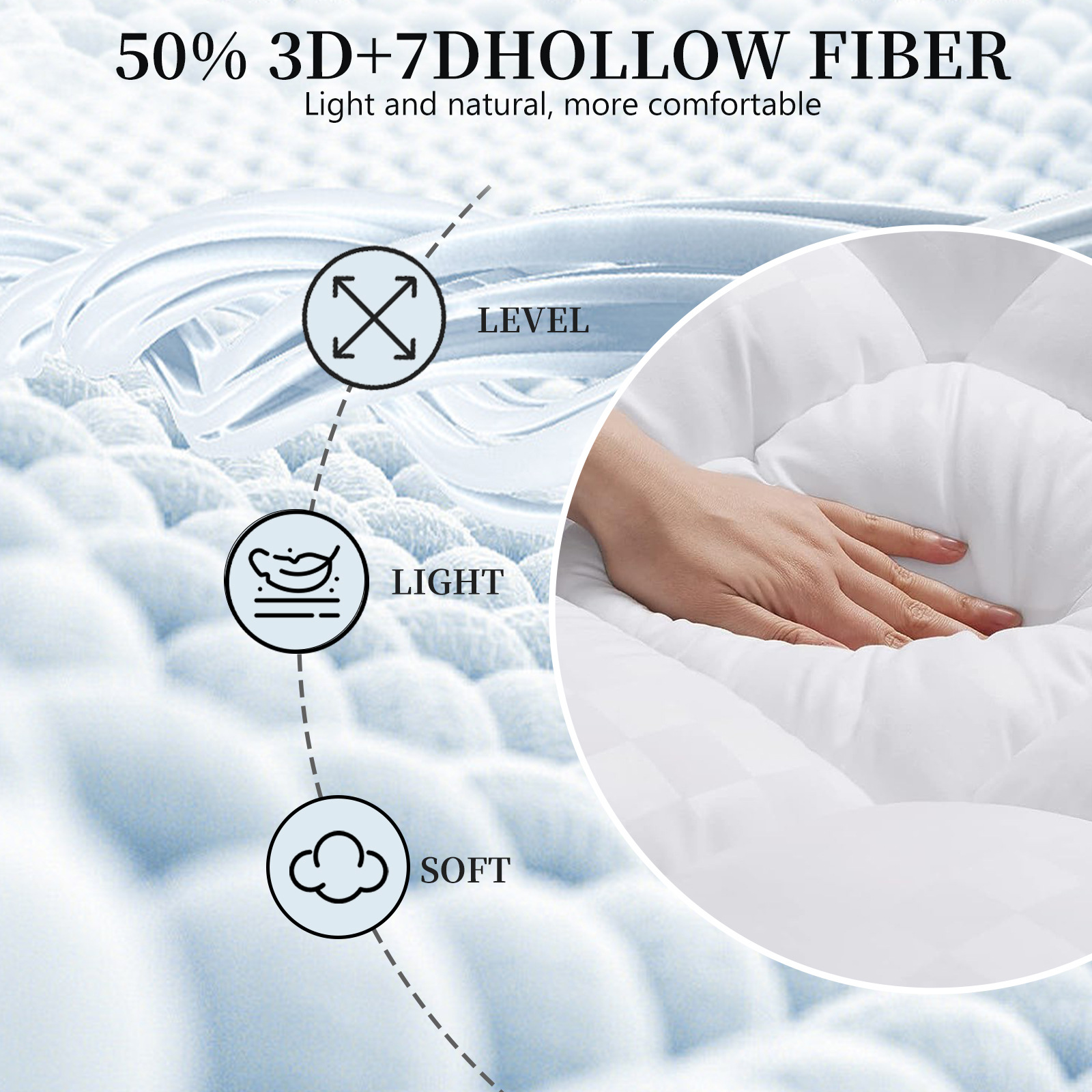 Colchoneta transfronteriza hipoalergénica, colchón de terciopelo de plumas premium, cubrecolchón suave, funda de colchón, de doble uso para invierno y verano, adecuada para hoteles y alojamientos.