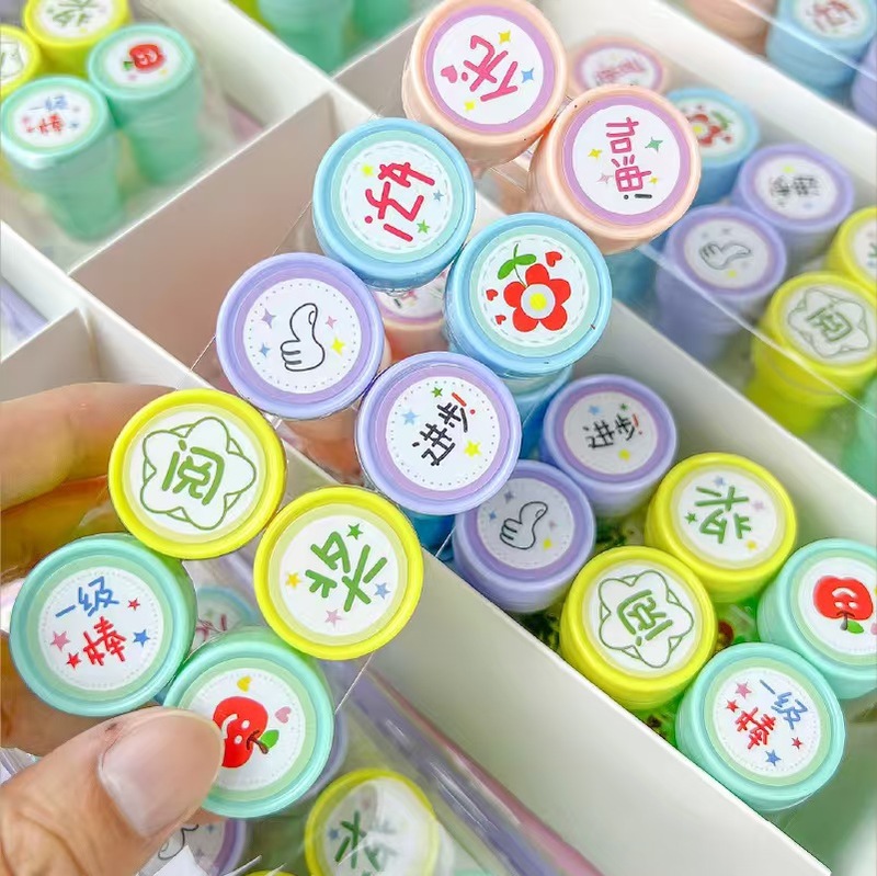 子供用スタンプ 子供用ご褒美スタンプ ミニスタンプ 漫画スタンプ 面白いクリエイティブスタンプ|undefined