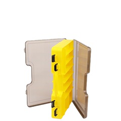 新手提雙面路亞餌盒20格帶插片路亞盒垂釣用品儲物盒鐵板餌盒跨境