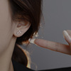 Advanced small design earrings, silver 925 sample, 2023 collection