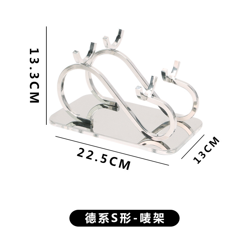 Estante alemán - marco de marca en forma de s