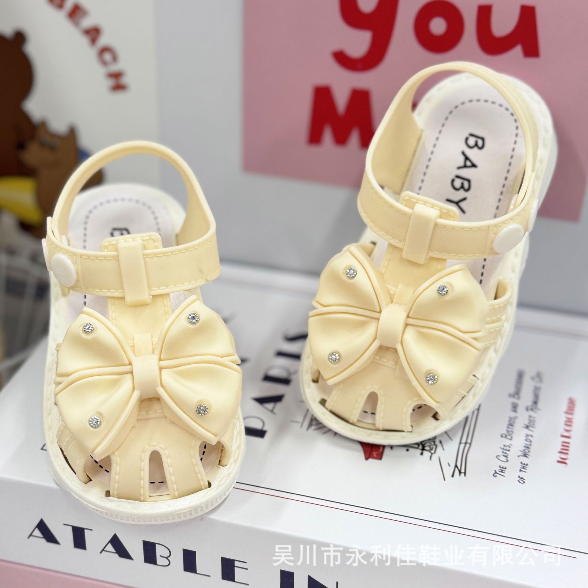 Sandalias de niñas, zapatos de verano para bebés, fábrica de exportación directa de zapatos de hebilla para bebés