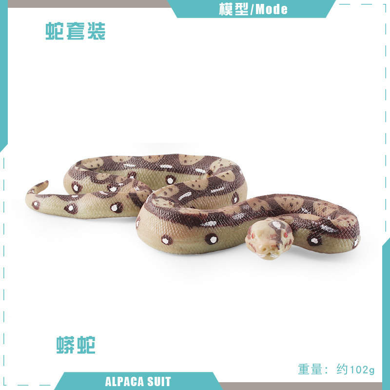 Transfronterizo de simulación anfibios reptiles Python modelo de serpientes de cascabel Cobra truco estático adornos de decoración de escritorio