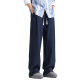 Linen Pants Men's Summer Thin Straight Leg Pants Loose Wide Leg Pants Cotton and Linen Sports Pants Men's Casual Pants